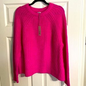 A New Day knit sweater hot pink XL